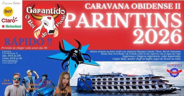 Imagem do evento Caravana Obidense II - Festival de Parintins 2026