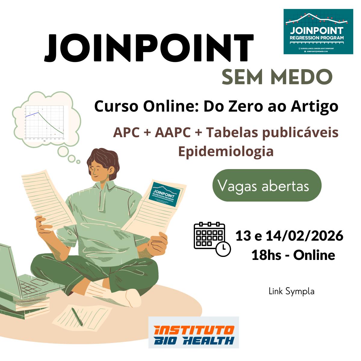 Curso Online: Joinpoint do Zero ao Artigo Científico - online - Sympla