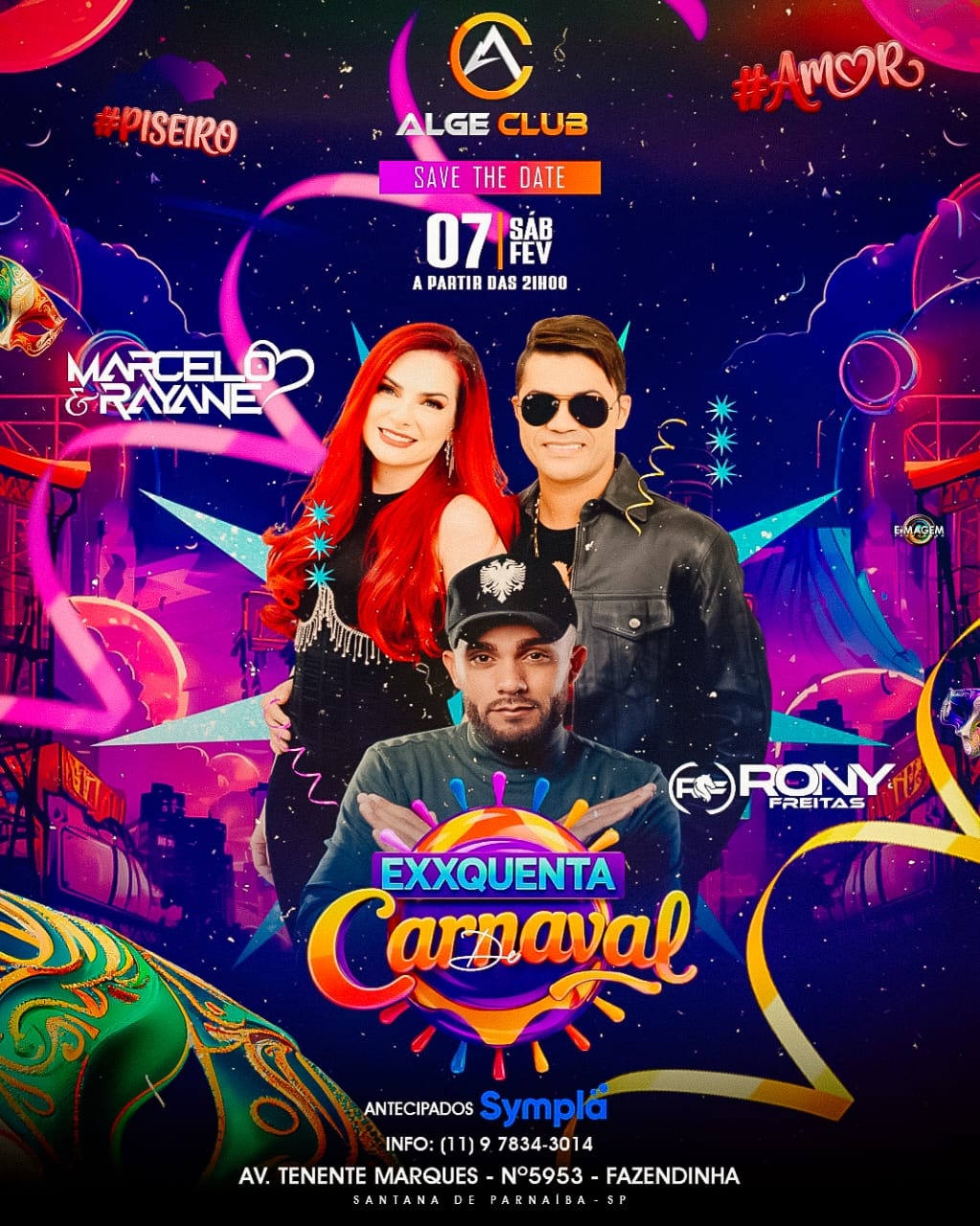 EXXXQUENTA DE CARNAVAL COM MARCELO & RAYANE E RONY FREITAS - Santana de Parnaíba, SP