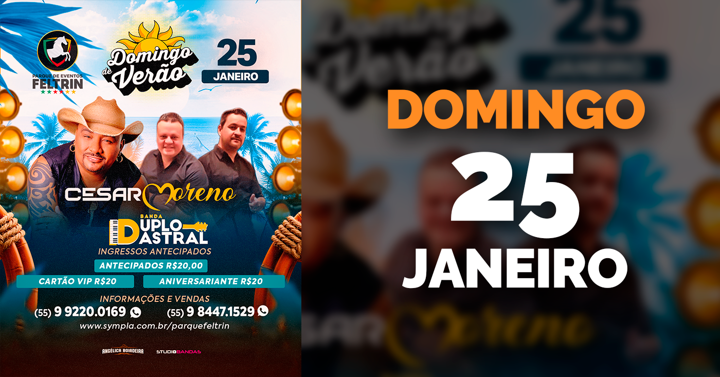 Domingo 25 Janeiro - Santa Maria, RS