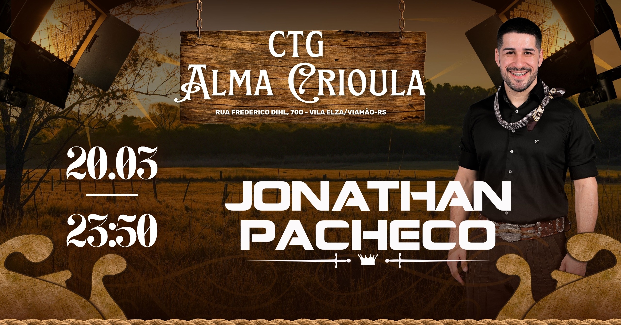 Baile Show Jonathan Pacheco no CTG Alma Crioula Viamão - Viamão, RS