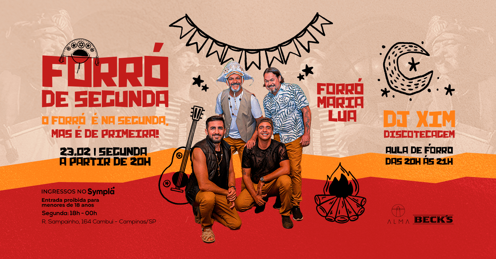 FORRÓ DE SEGUNDA NO ALMA CAMPINAS | 23.02 - Campinas, SP