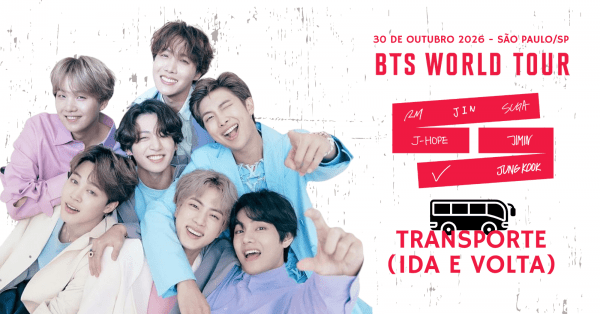 Imagem do evento 30/10 - Transporte - BTS World Tour em São Paulo - Itaúna Turismo