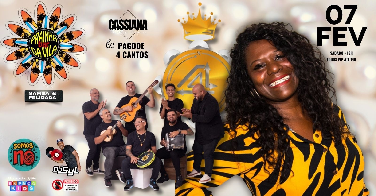 Cassiana Pérola Negra e Pagode 4 Cantos no Prainha da Vila! - São Paulo, SP