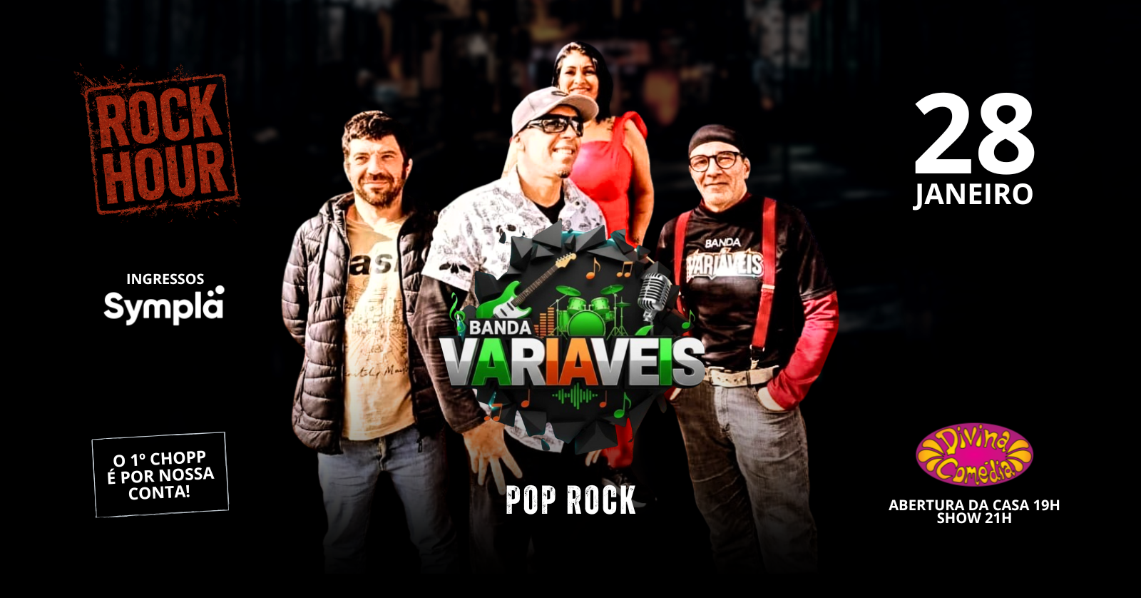 Rock Hour - Banda Variavéis (pop rock) - Porto Alegre, RS