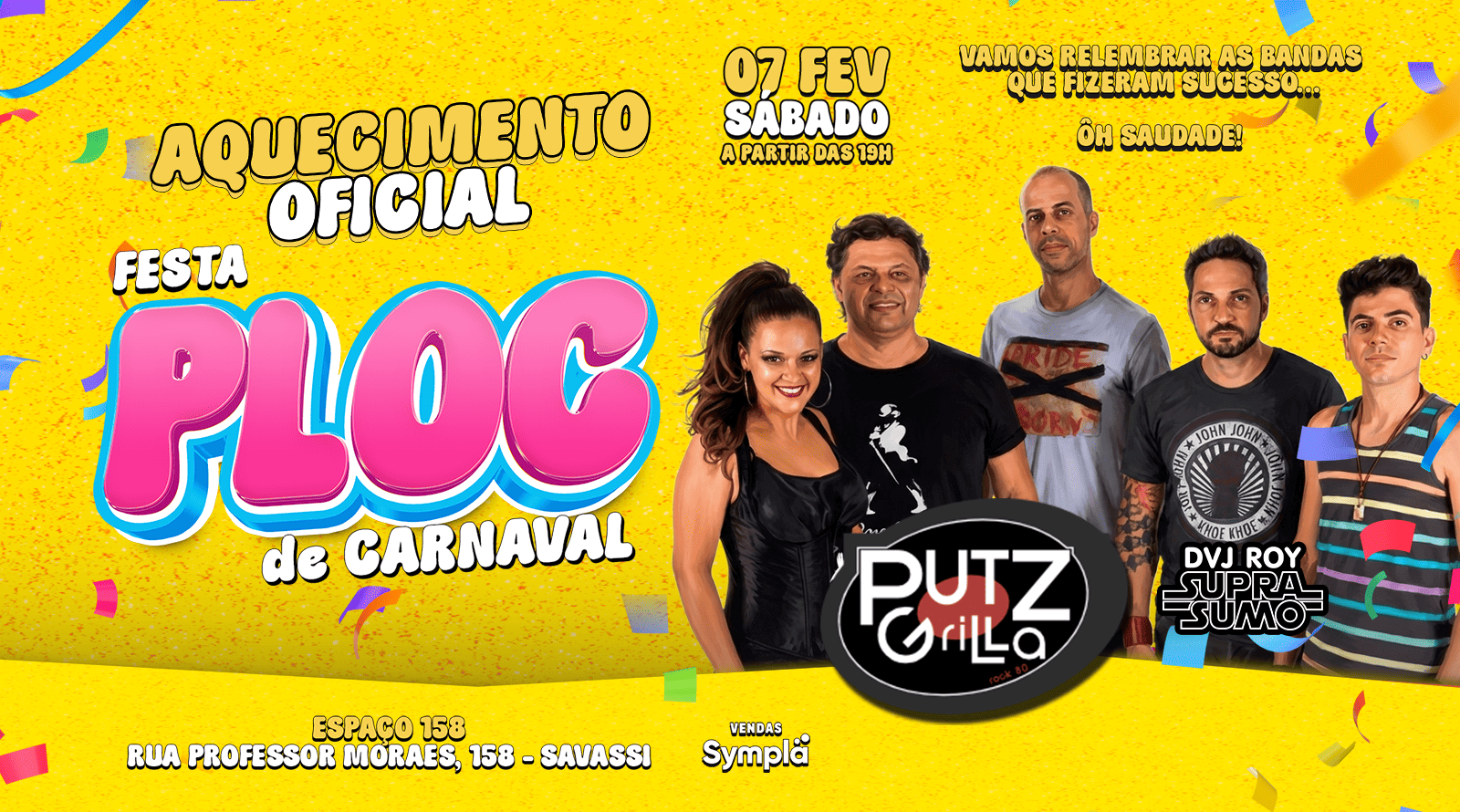 Aquecimento Oficial  Festa PLOC de Carnaval - Banda Putz Grilla & Dvj Roy ( Festa Supra Sumo ) - Belo Horizonte, MG