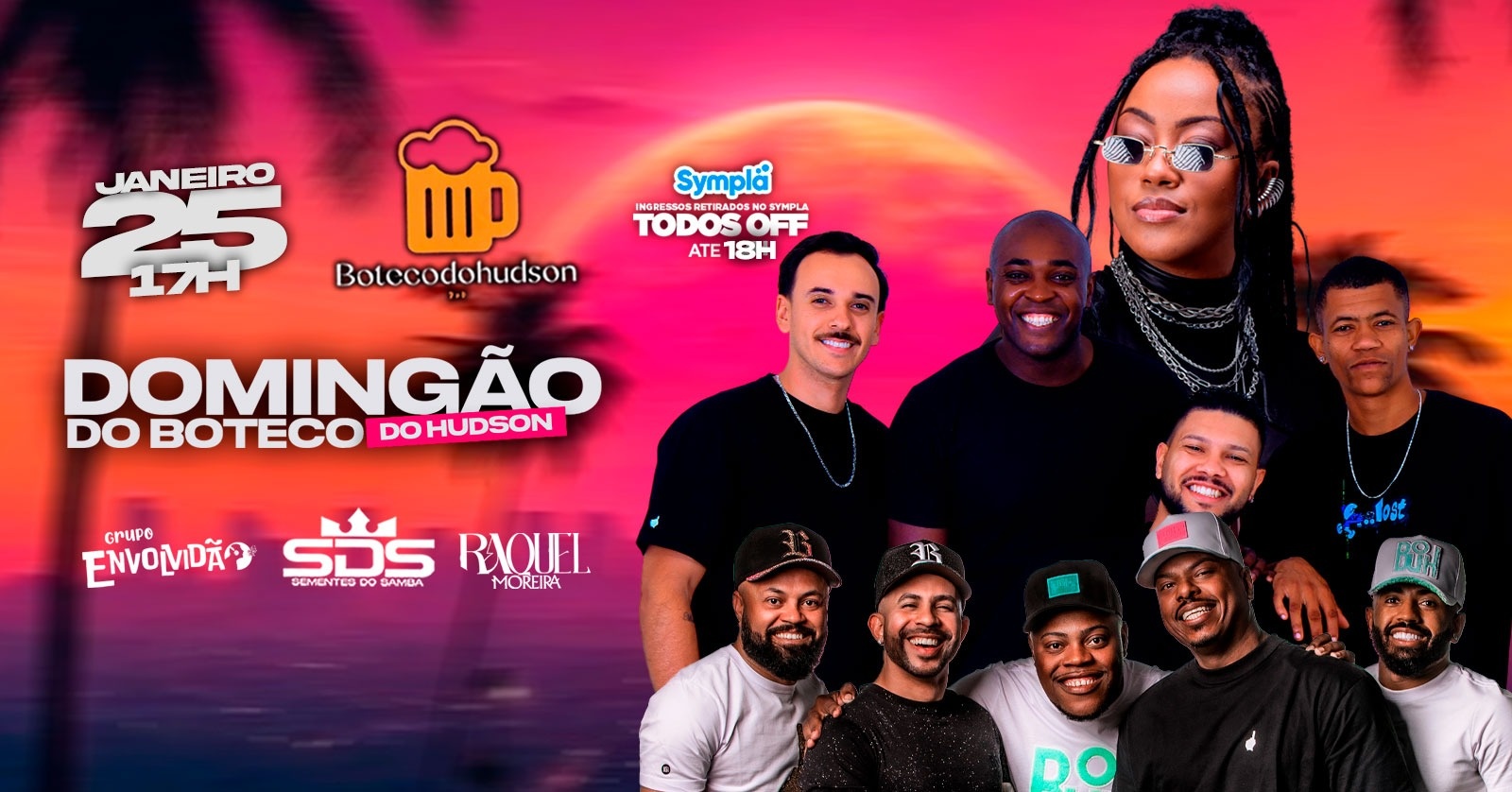 DOMINGÃO DO BOTECO DO HUDSON  25/01  17H - Belo Horizonte, MG