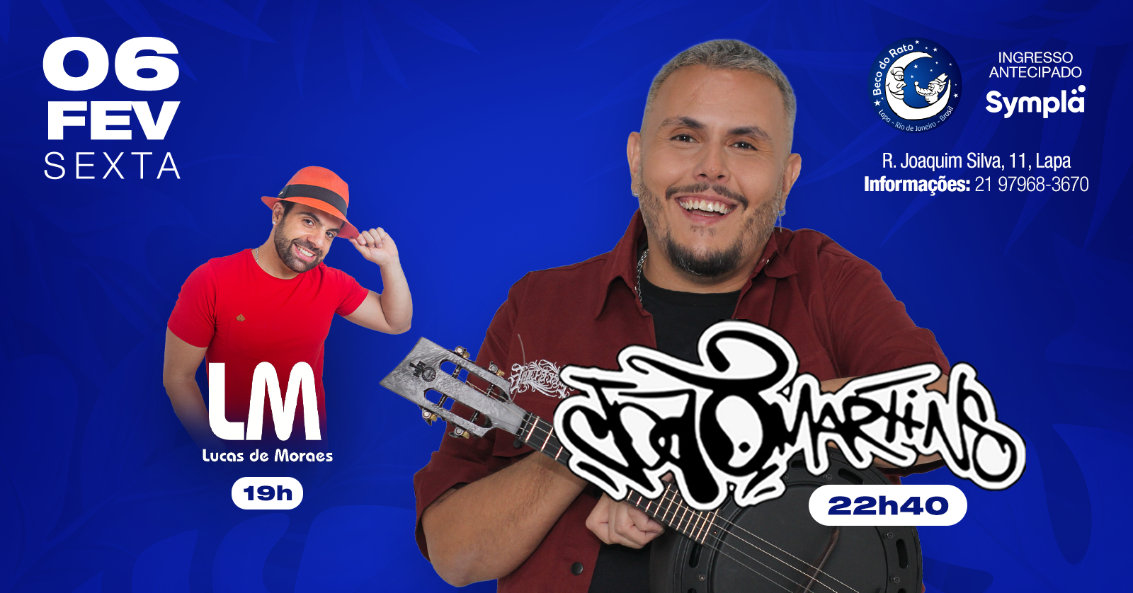 João Martins 06 de fevereiro, sexta no Beco do Rato! - Rio de Janeiro, RJ