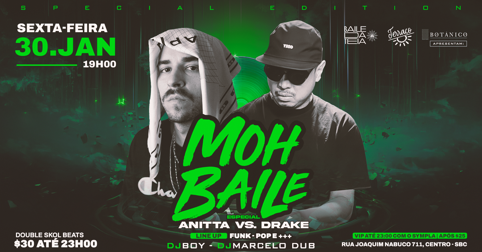 Botanico Sexta: MOH BAILE com Dj Boy e Marcelo Dub - São Bernardo do Campo, SP