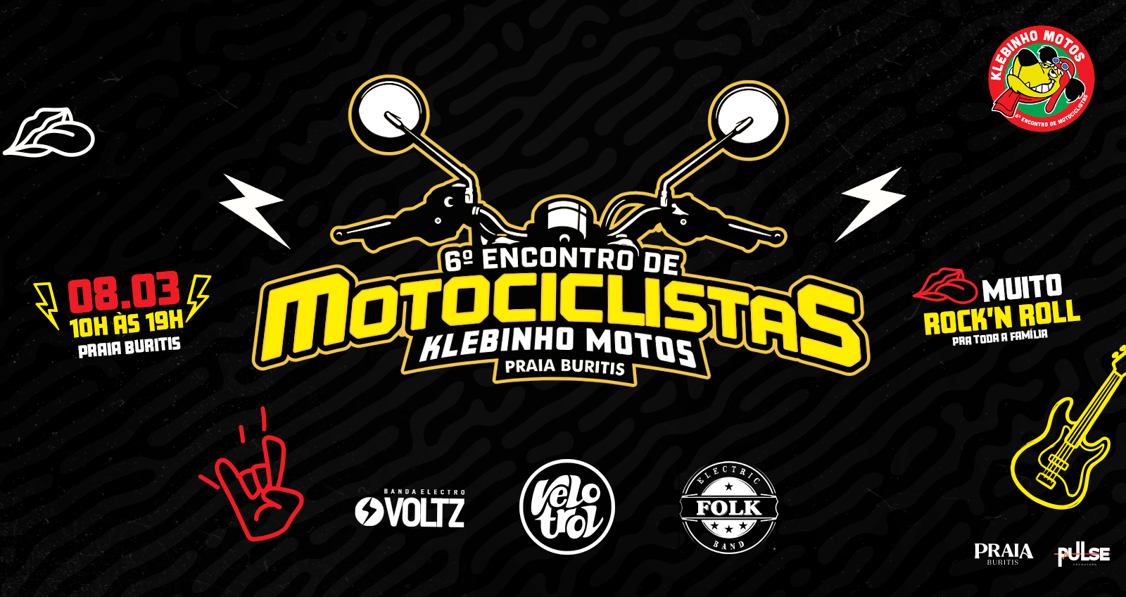 6º Encontro de Motociclistas no Praia Buritis - Klebinho Motos - Belo Horizonte, MG