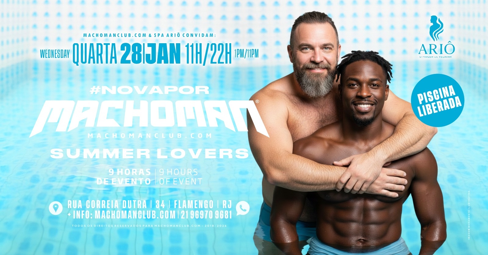 MACHOMAN SUMMER LOVERS - Rio de Janeiro, RJ