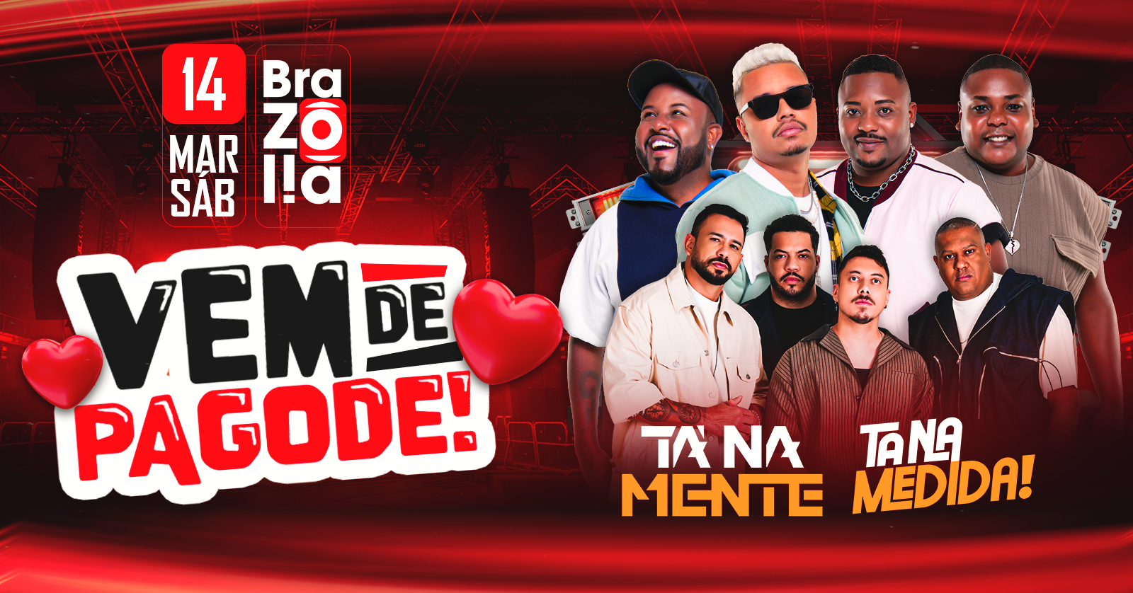 TÁ NA MENTE em Brasilia Show Completo + TÁ NA MEDIDA - Brasília, DF