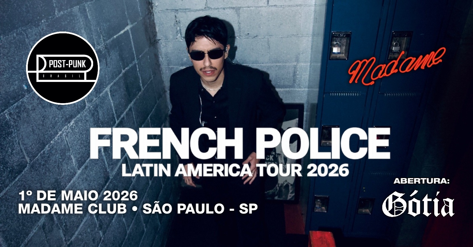 Post Punk Brasil apresenta: FRENCH POLICE (EUA) - São Paulo, SP