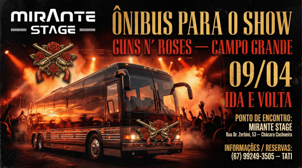 Imagem do evento TRANSLADO SHOW GUNS N ROSES