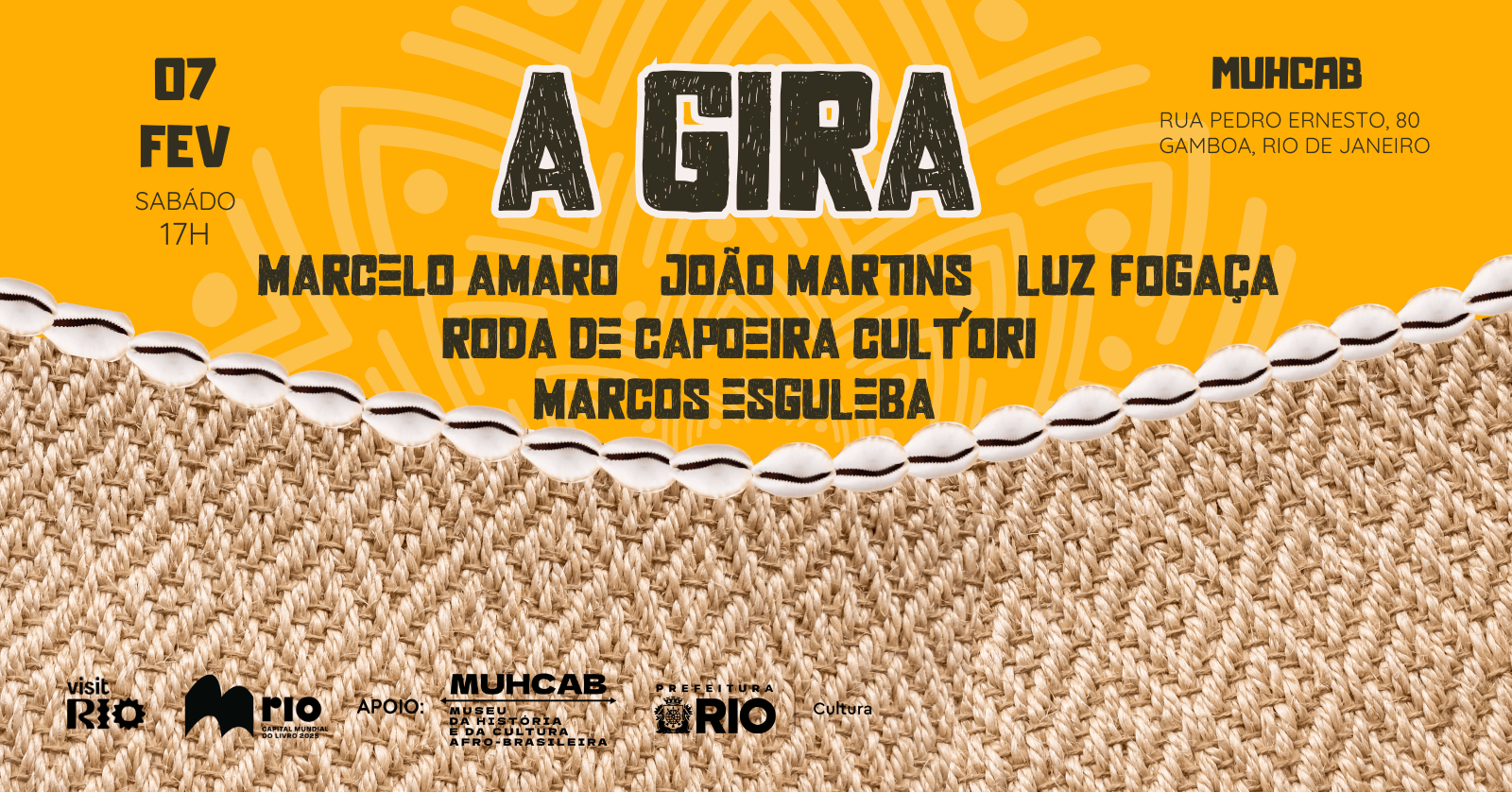 A GIRA NO MUHCAB - FEVEREIRO - Rio de Janeiro, RJ