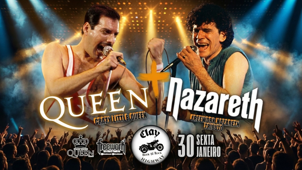 QUEEN + NAZARETH As lendas do rock