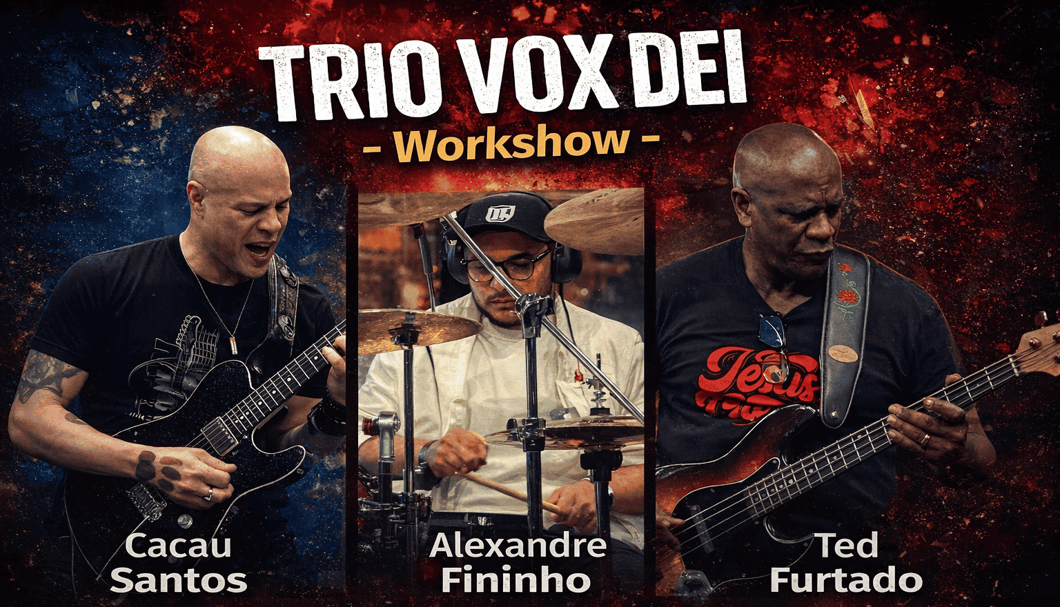 TRIO VOX DEI (Alexandre Fininho, Cacau Santos e Ted Furtado) - Itabira, MG