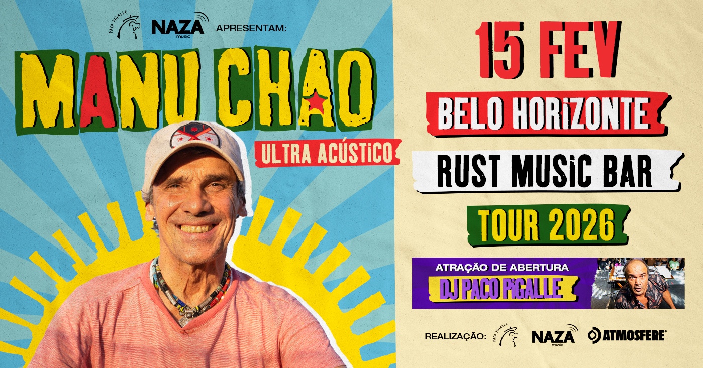 Manu Chao - Ultra Acústico - Tour 2026 - Belo Horizonte - Belo Horizonte, MG