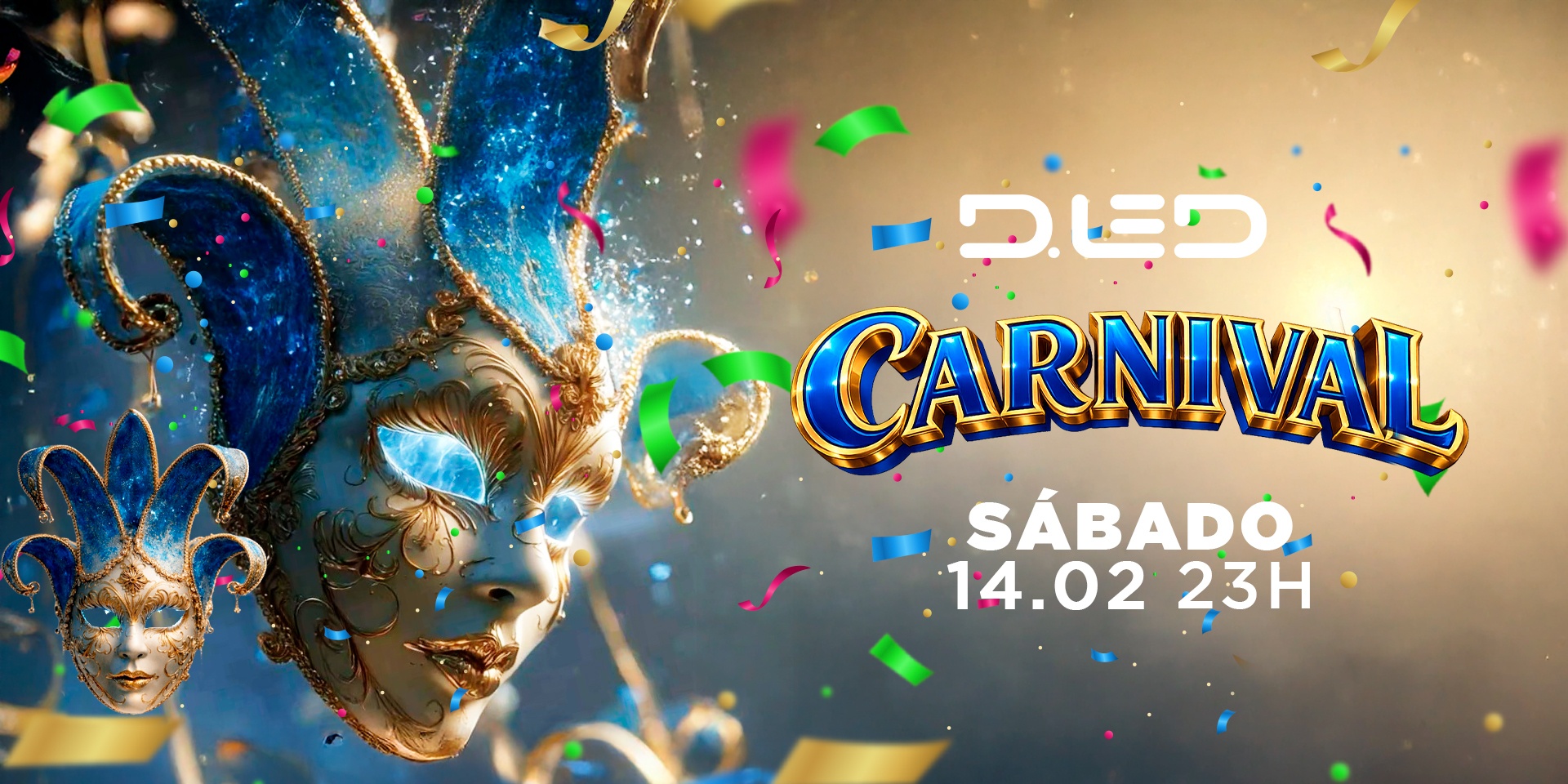 SÁBADO CARNAVAL  / 14.02 DLED CLUB 23H BALNEÁRIO CAMBORIÚ - Balneário Camboriú, SC