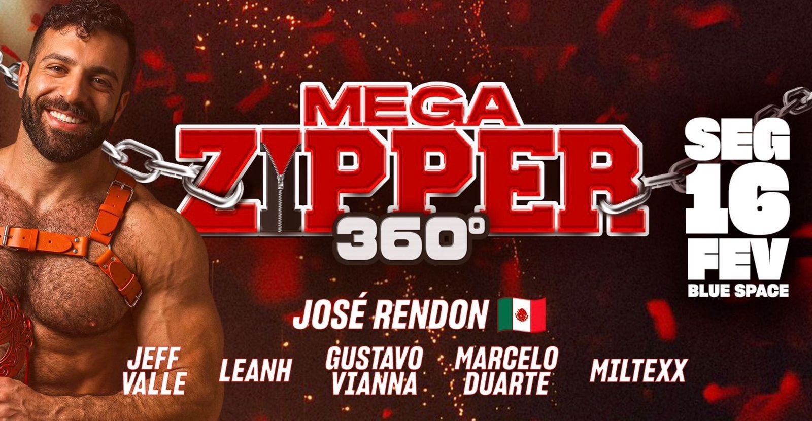 MEGA ZIPPER 360° - CARNASEXY - SEGUNDA 16 FEVEREIRO, 23H  by BIGGER - São Paulo, SP