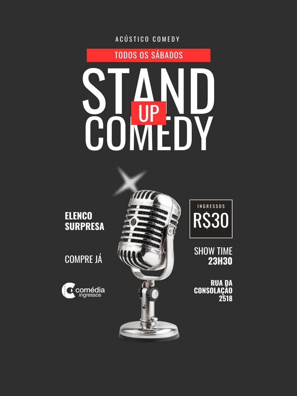 Comédia Onze e Meia  - Stand Up Comedy em São Paulo