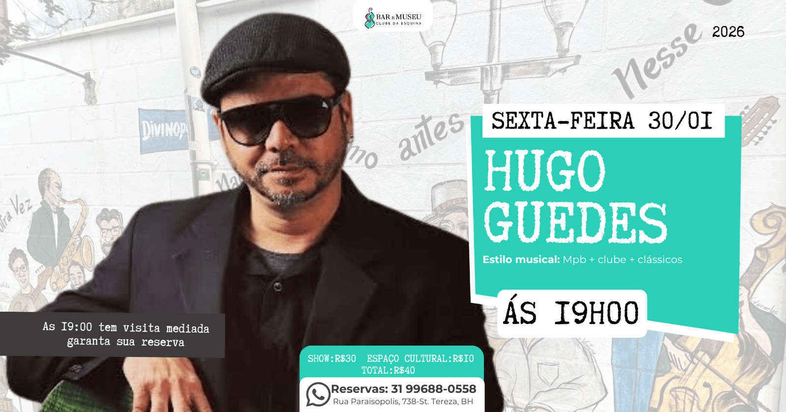 New Home - Push 11 Hugo Guedes - Os maiores sucessos do Clube da Esquina e da MPB