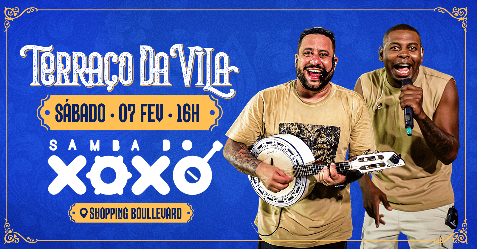 SAMBA DO XOXÓ NO TERRAÇO DA VILA - Rio de Janeiro, RJ