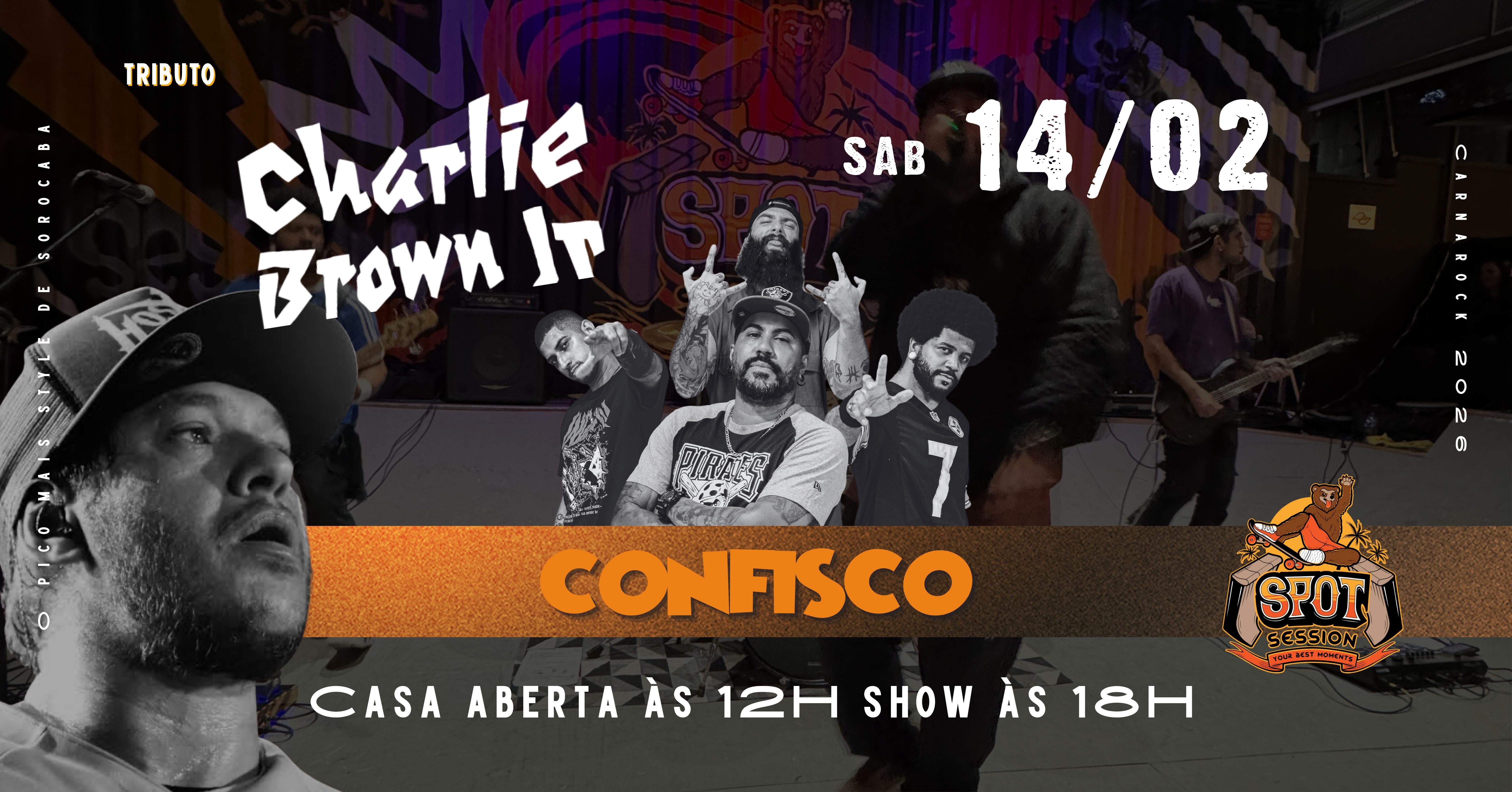 Confisco - Tributo ao Charlie Brown Junior na Spot Session - Sorocaba, SP