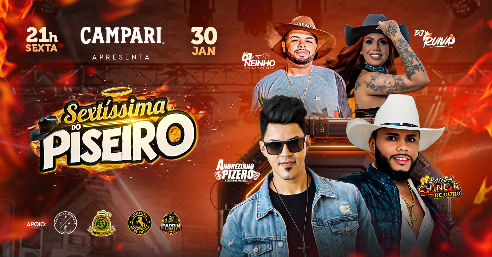 Sextissima do Piseiro - 30.01 - Santíssimo Lounge. em Belo