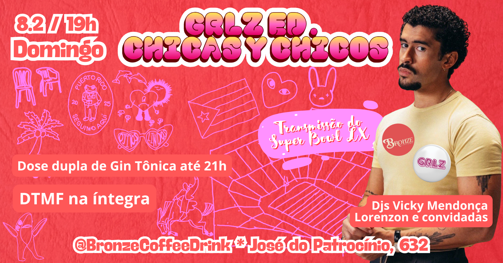 GRLZ- Ed. Chicas y Chicos - Transmissão do Super Bowl - Porto Alegre, RS