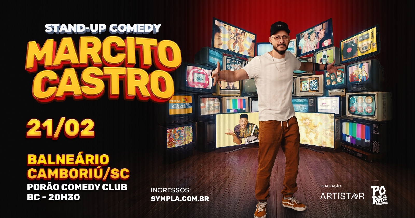 Marcito Castro no Porão Comedy Bc em Balneário Camboriú