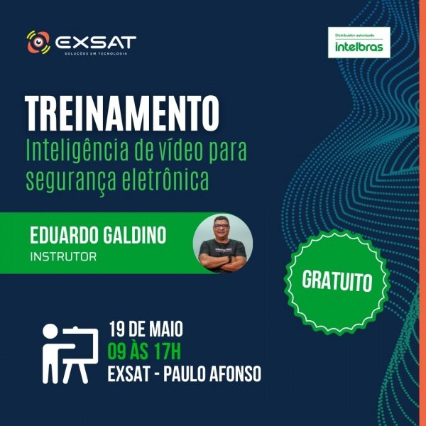 Imagem do evento Treinamento: Inteligência de vídeo para segurança eletrônica.