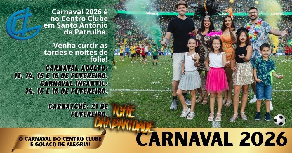 Carnatche Centro Clube em Santo Antônio da Patrulha - Sympla