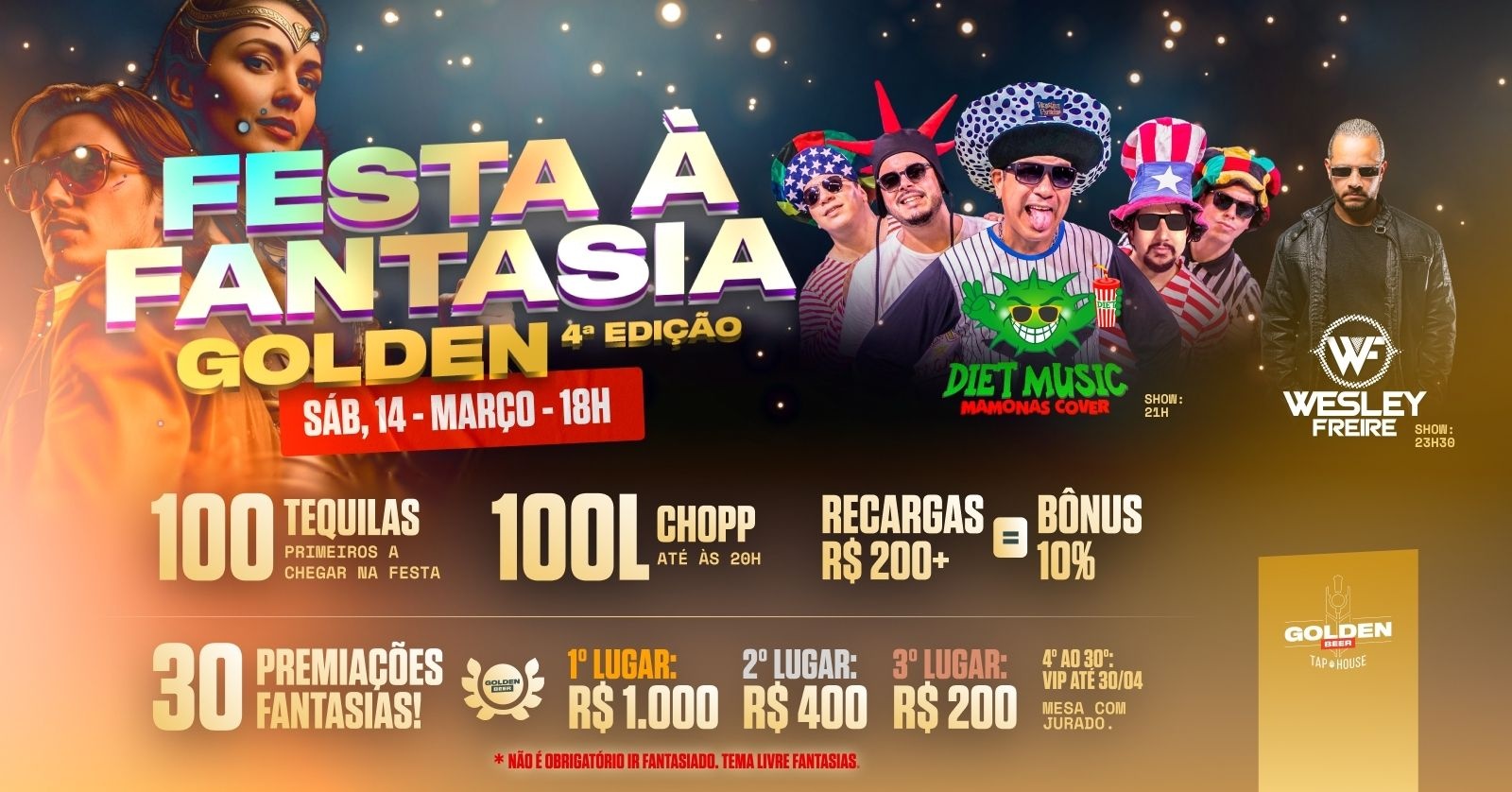 FESTA FANTASIA GOLDEN 2026 - Botucatu, SP