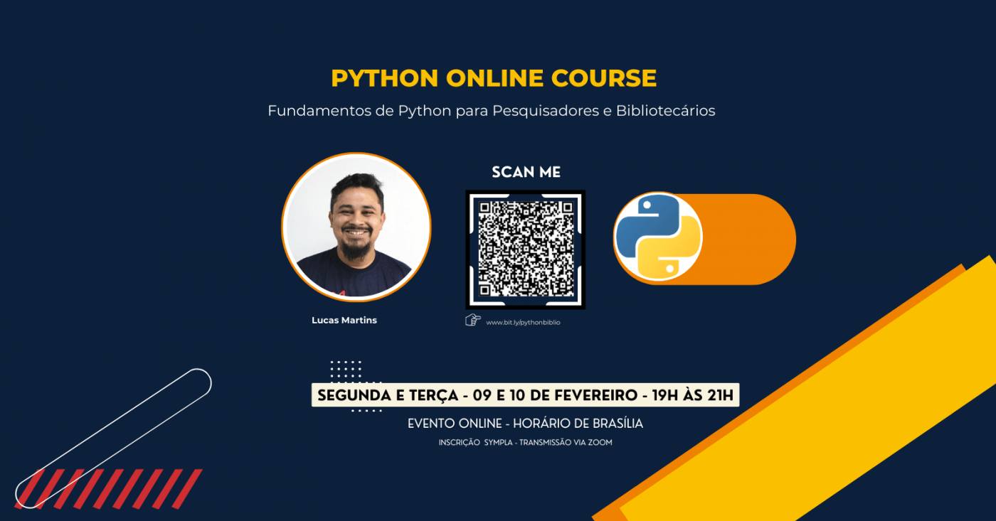 Fundamentos de Python para Pesquisadores e Bibliotecários - online - Sympla