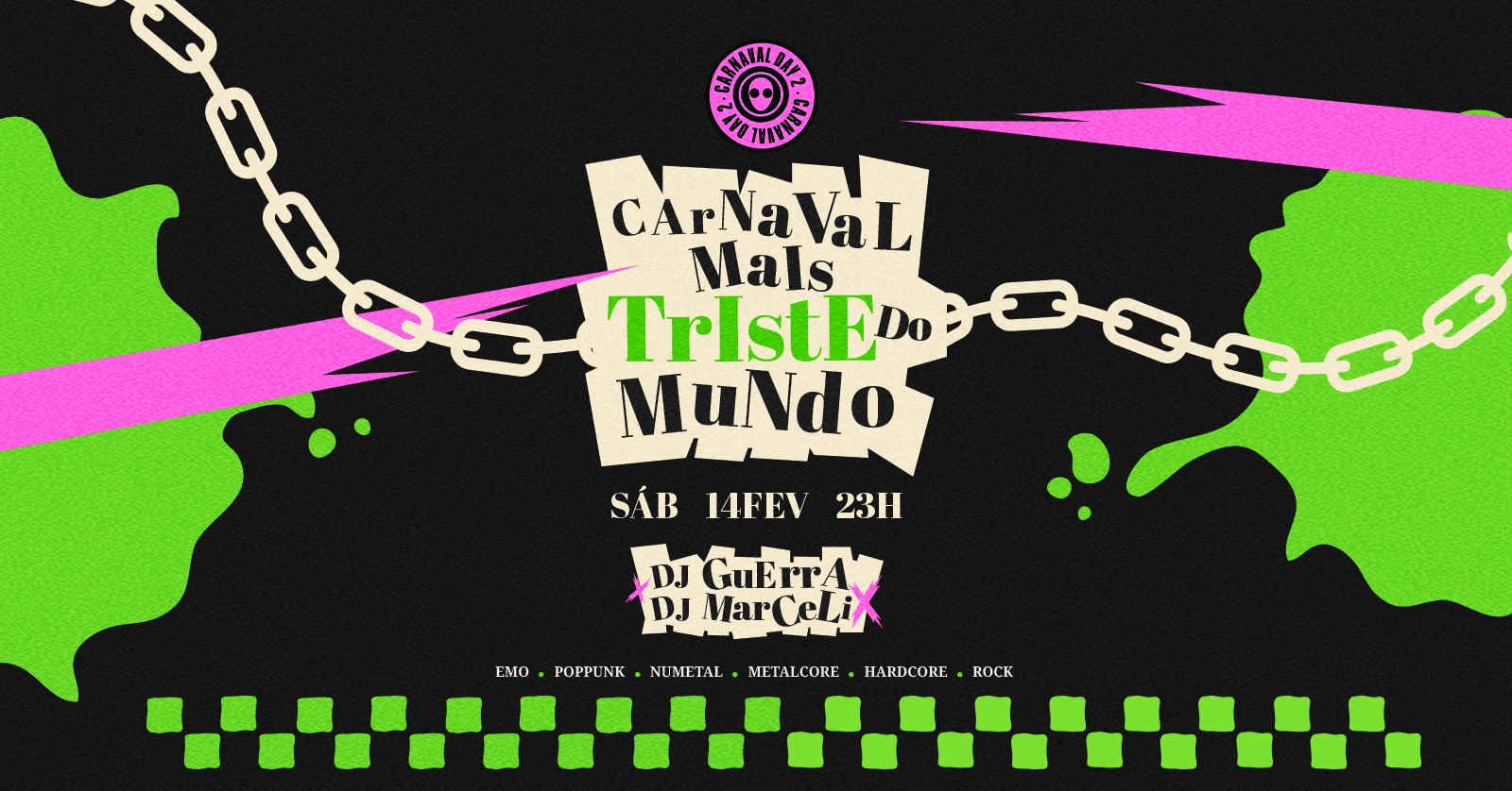 [carnaval] O Carnaval Mais Triste do Mundo: Emo, PopPunk, NuMetal, Metalcore, Hardcore, Rock - Sorocaba, SP