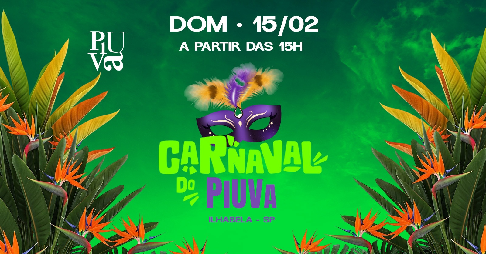 Bloquinho do PIUVA - Domingo 15/02 - Ilhabela, SP