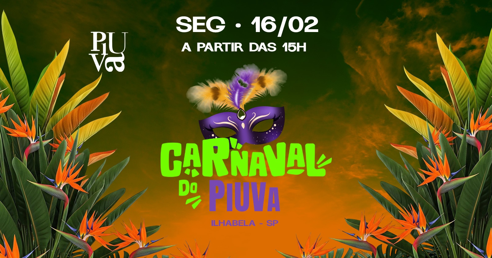 Bloquinho do PIUVA - Segunda 16/02 - Ilhabela, SP