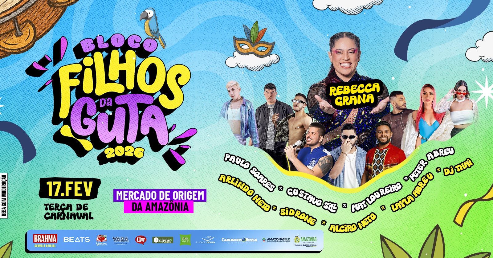 BLOCO FILHOS DA GUTA 2026 | 17/FEV - Manaus, AM