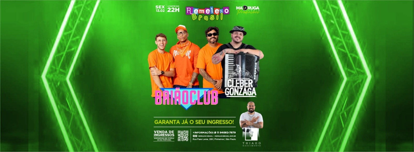 BAIAOCLUB - CLEBER GONZAGA e DJ THIAGO NASCIMENTO - São Paulo, SP