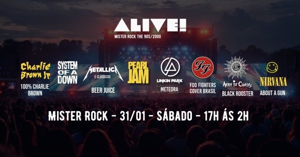 31.01 - Alive 90s - Foo Fighters, Linkin Park, Charlie Brown