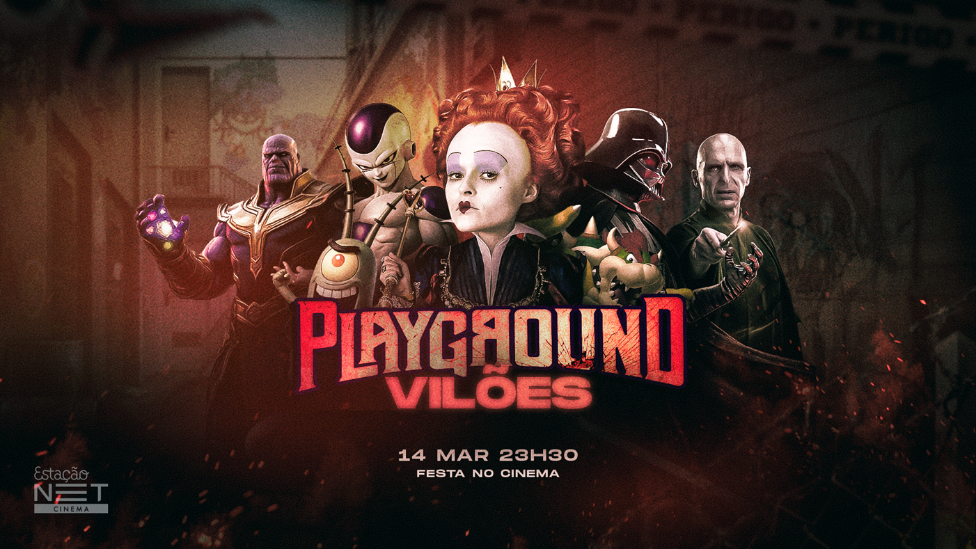 Playground: Vilões no Cinema | Estação Net Rio Botafogo | Full OPEN BAR - Rio de Janeiro, RJ
