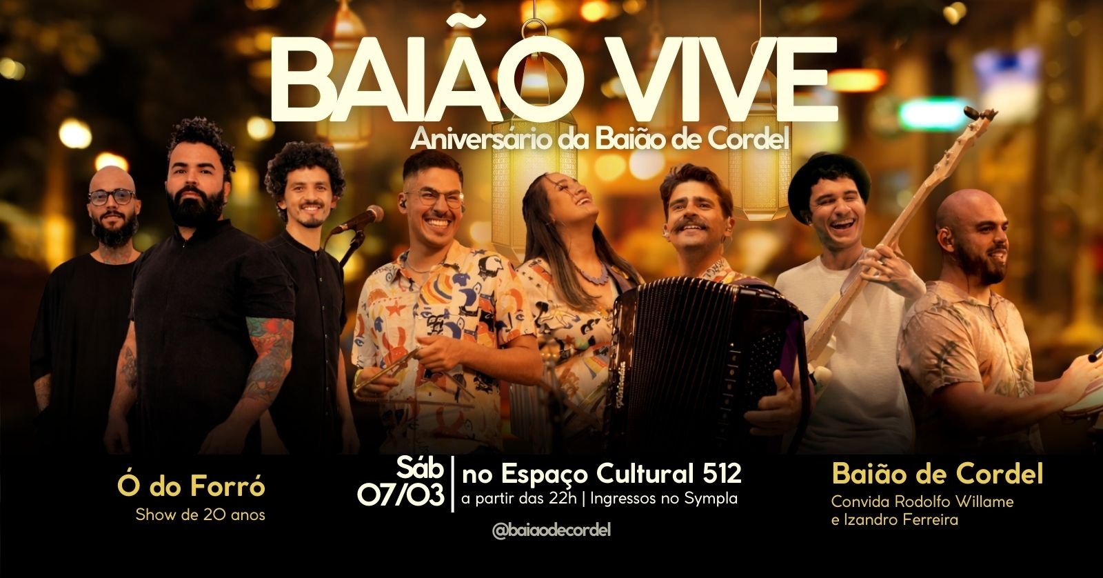 BAIÃO VIVE! Aniversário Baião + Ó do Forró - Porto Alegre, RS