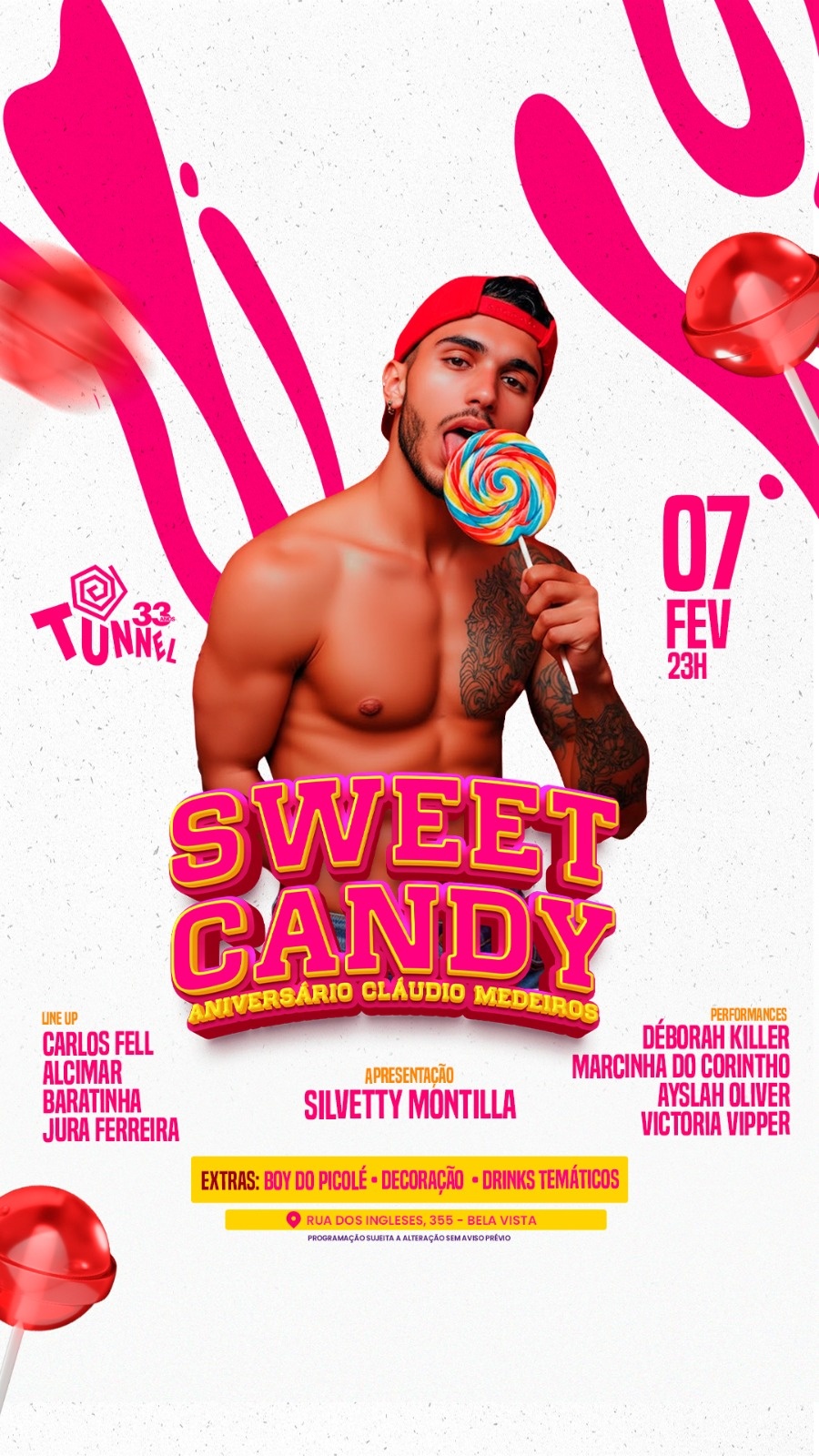 SABADO WE LOVE POP B'DAY CLAUDIO MEDEIROS - São Paulo, SP