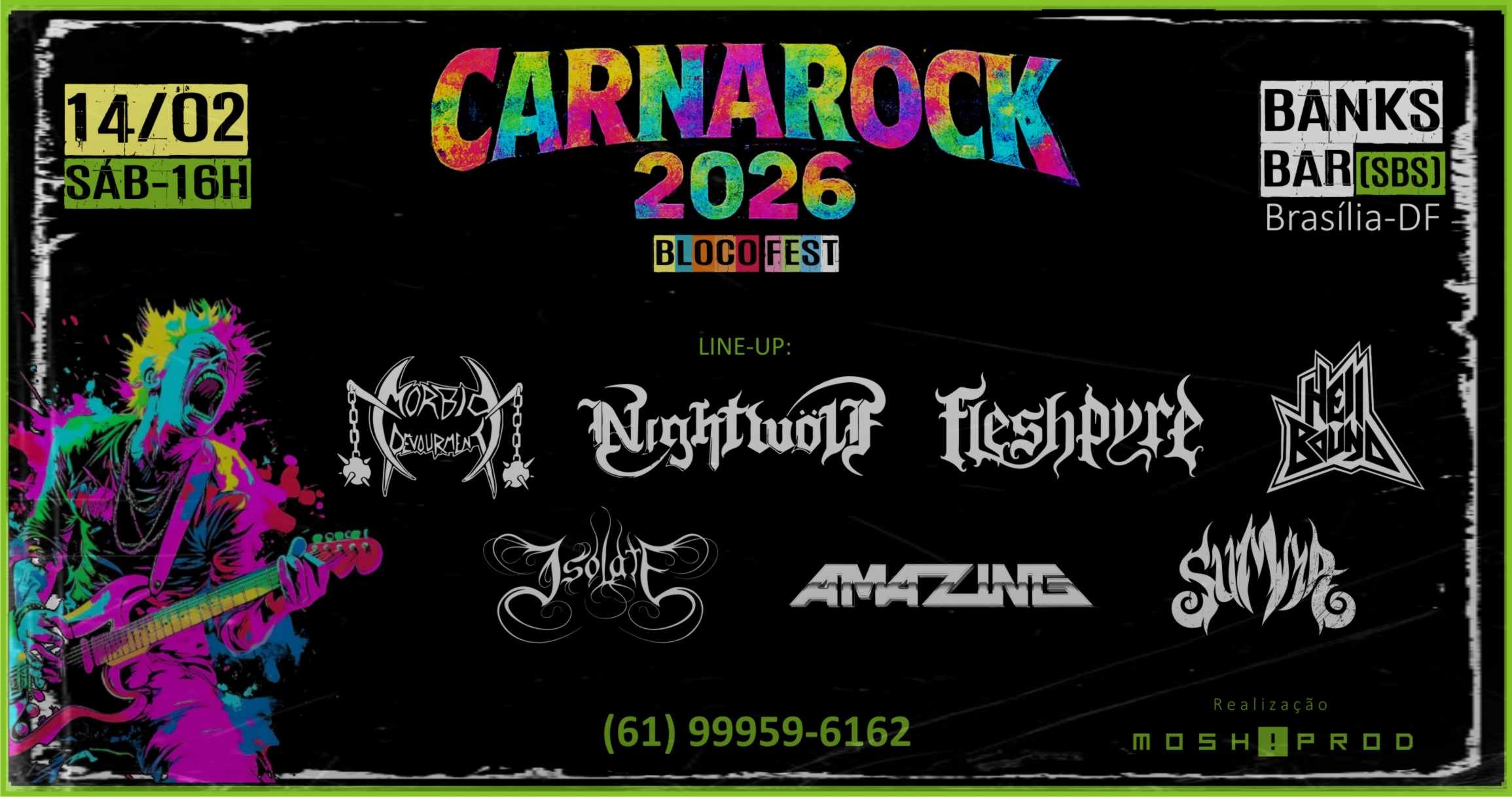 CARNAROCK 2026 - Bloco/Fest - Brasília, DF