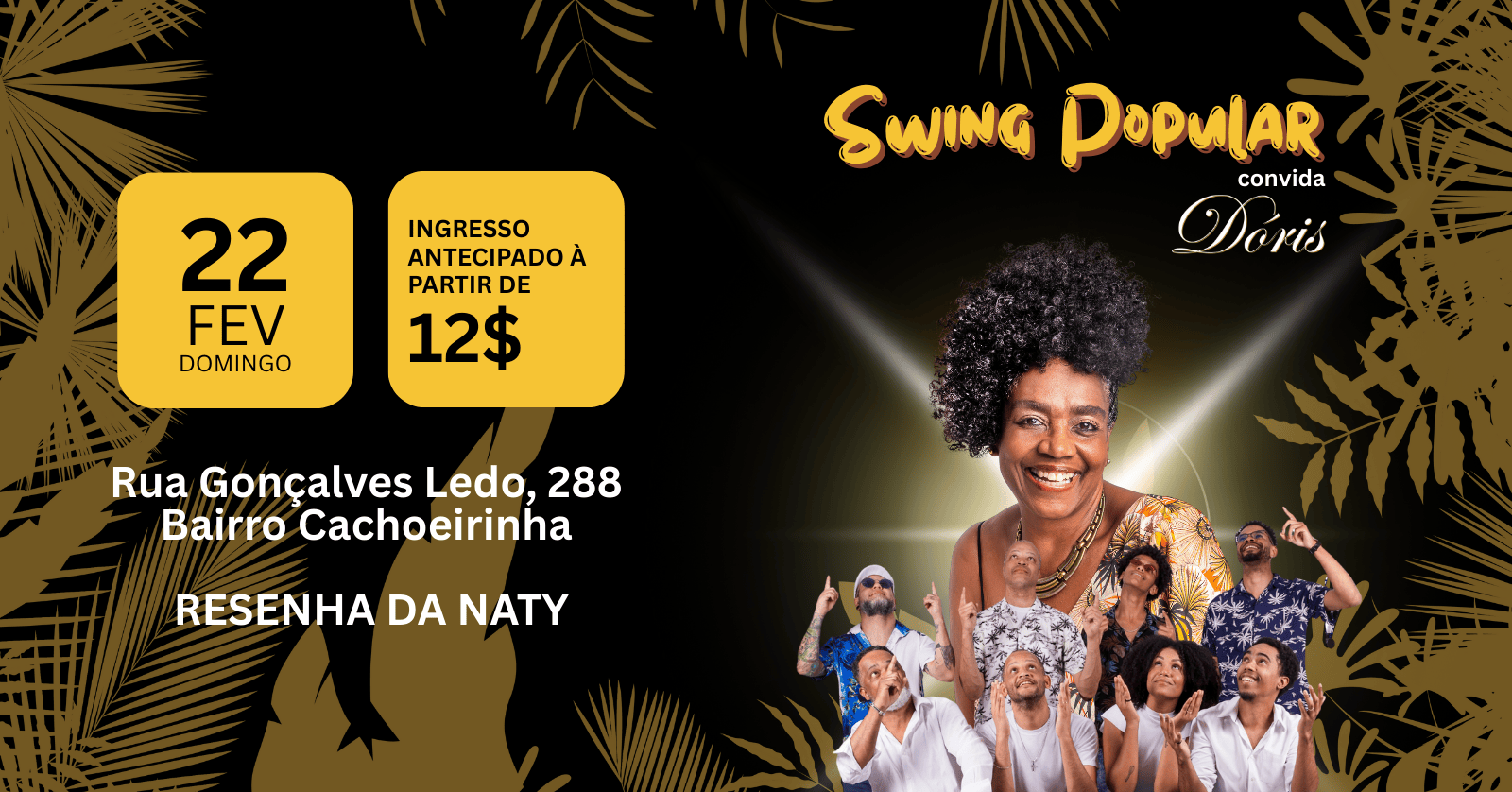 SWP CONVIDA DÓRIS| RDN| 22/02 13:30 - Belo Horizonte, MG