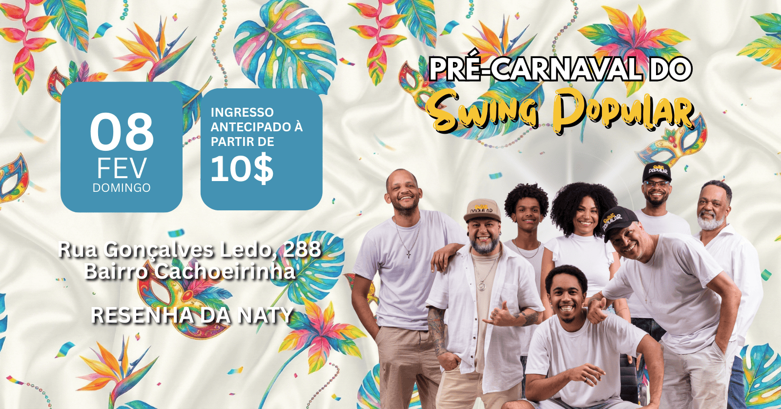 PRÉ-CARNAVAL DO SWP|08/02 13:30 - Belo Horizonte, MG