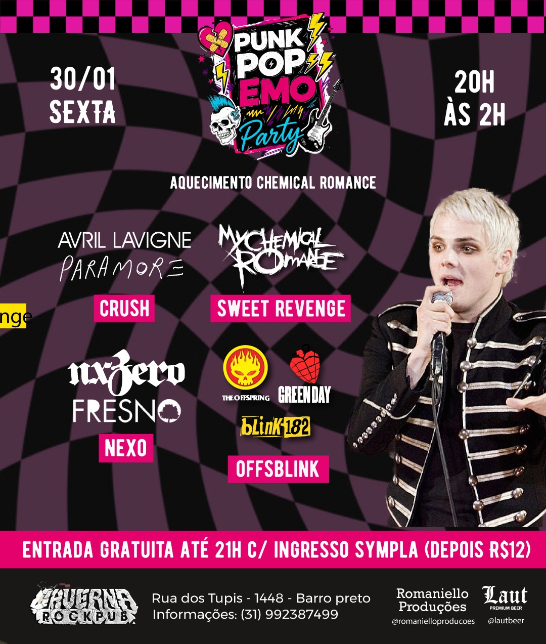 30.01 - Punkpop Emo Party: My Chemical Romance, Paramore, Avril