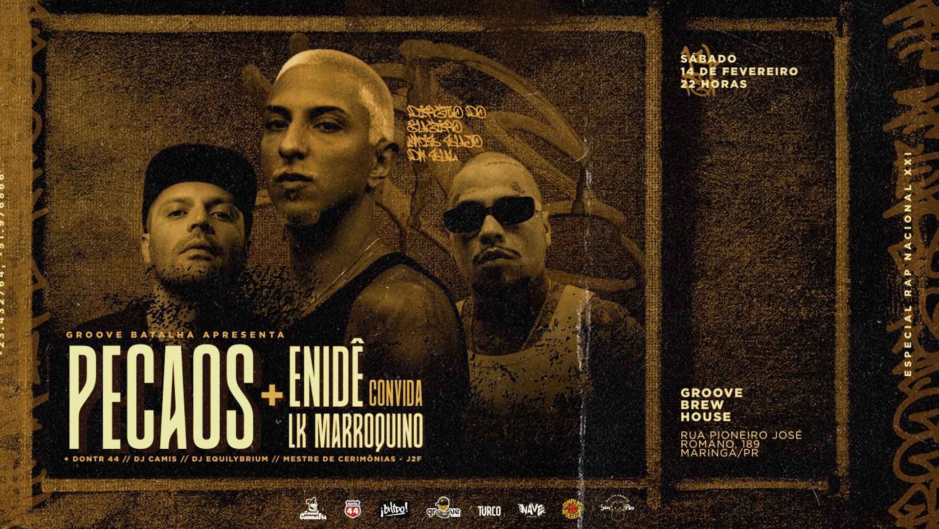RAP NACIONAL XXI PECAOS/ LK MARROQUINO & ENIDE MC em Maringá - Sympla