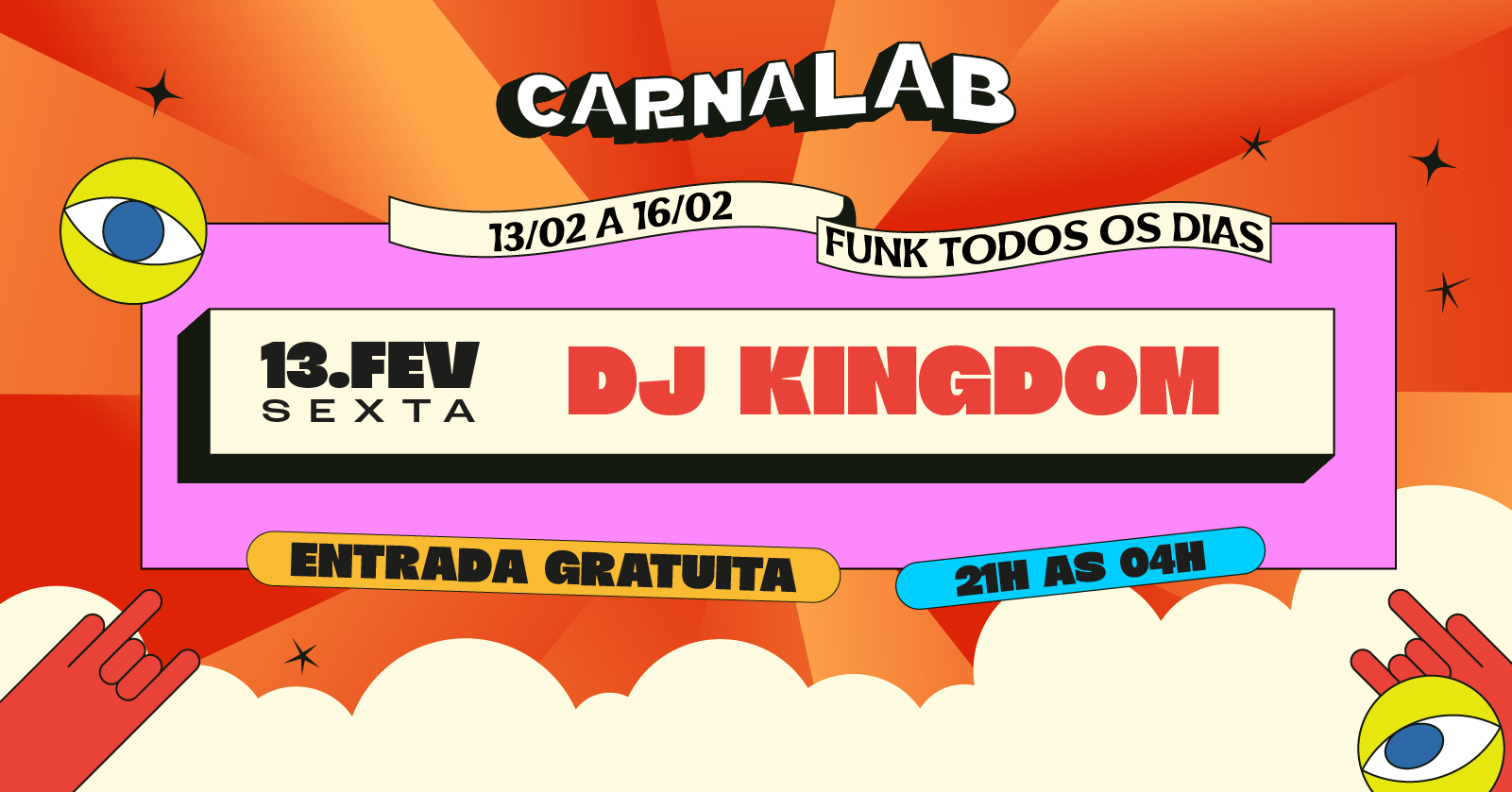 CARNALAB - AFTER DE CARNAVAL 13/02 - Belo Horizonte, MG